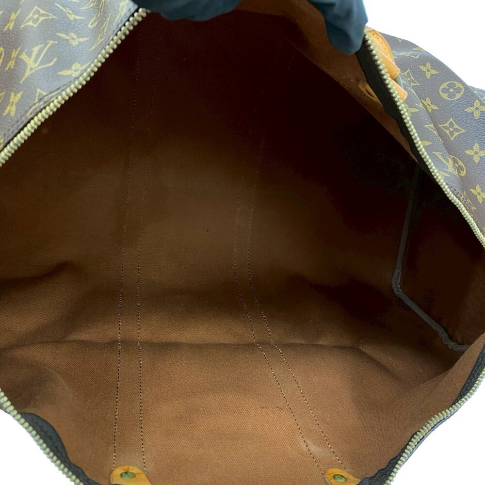 LOUIS VUITTON Authentic Brown Leather Boston Bag - Picture 9 of 9